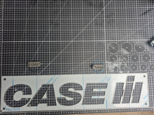 Case IH Stainless Steel Laser-cut Logo Ideal For Toolboxes And Implements. Large