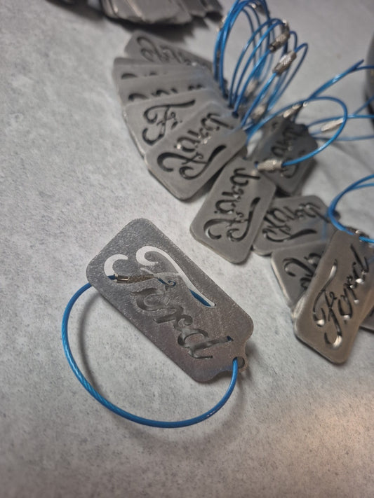 Ford Keyring. Flash Tractors Stainless Steel Keyring.