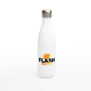 White 17oz Stainless Steel Water Bottle