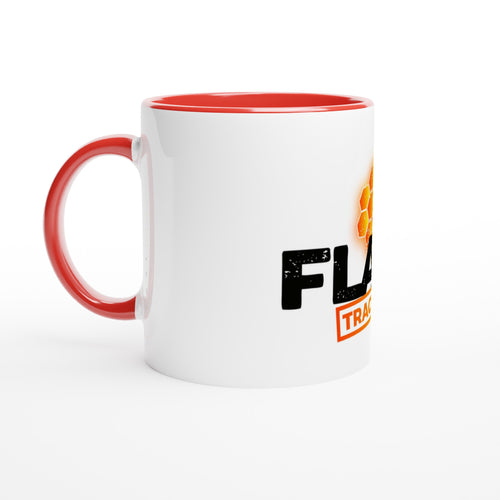 White 11oz Ceramic Mug with Color Inside