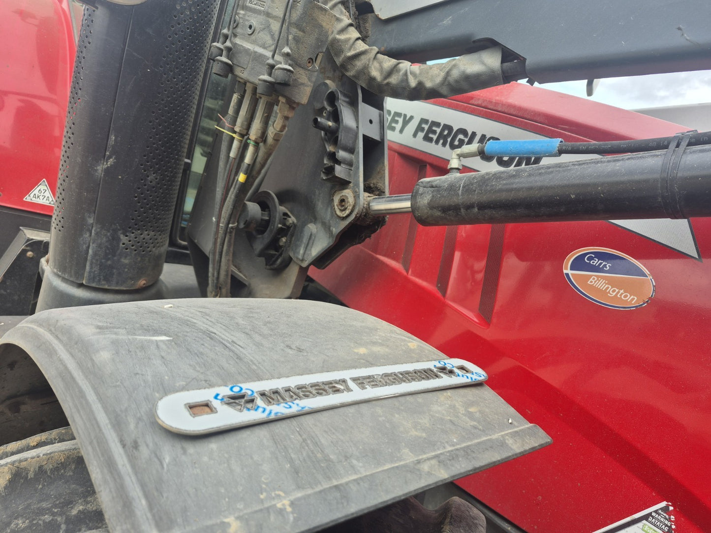 Massey Ferguson Flash Tractors Stainless Steel Mudguard Brackets. 385mm