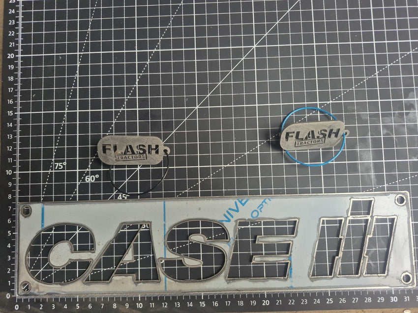 Case IH Stainless Steel Laser-cut Logo Ideal For Toolboxes And Implements. Small