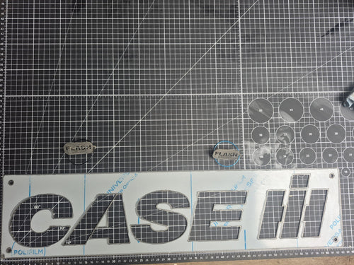 Case IH Stainless Steel Laser-cut Logo. Large