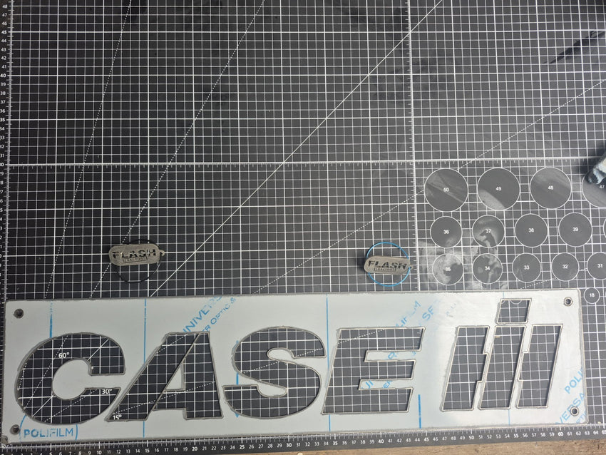 Case IH Stainless Steel Laser-cut Logo Ideal For Toolboxes And Implements. Large