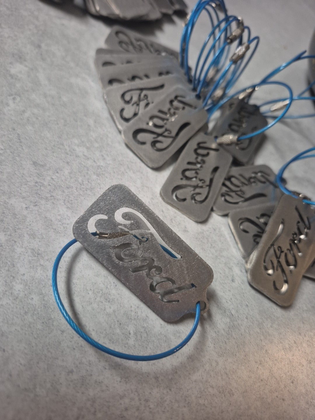 Ford Keyring. Flash Tractors Stainless Steel Keyring.