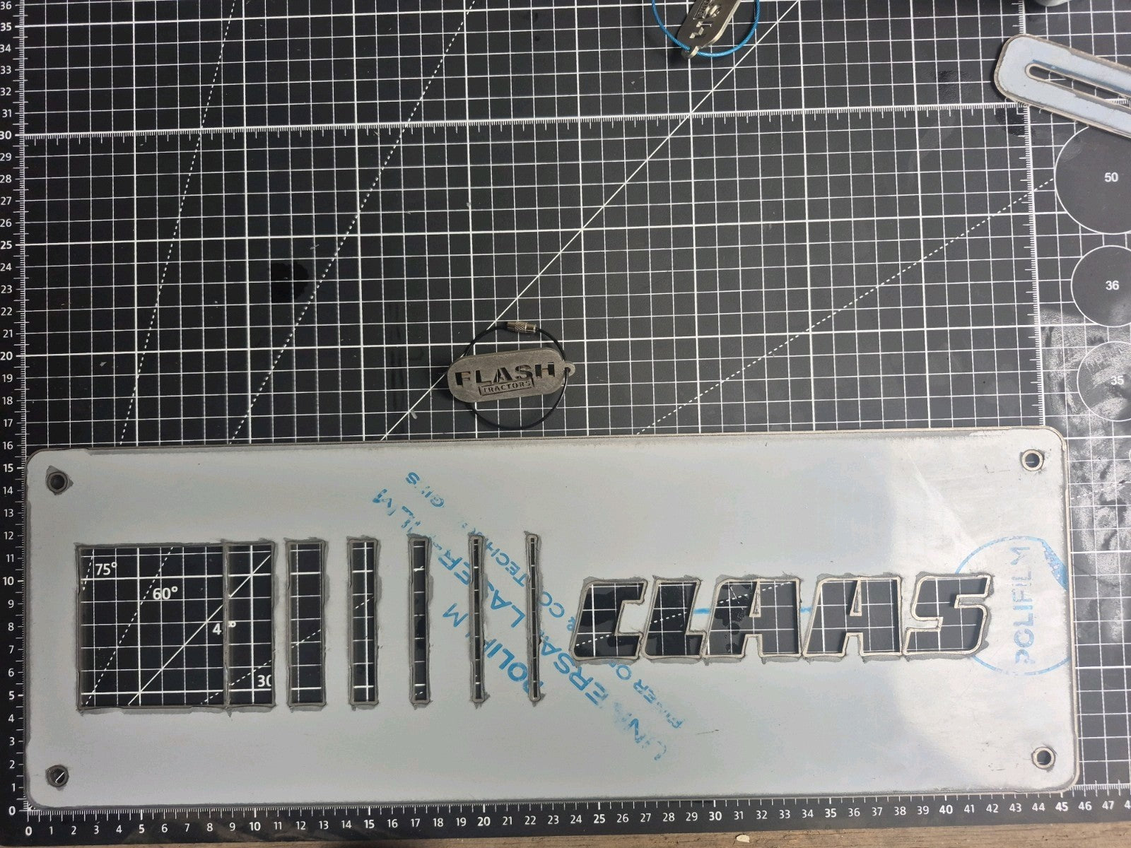 Claas Stainless Steel Laser-cut Logo Ideal For Toolboxes And Implements. Large.