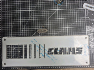 Claas Stainless Steel Laser-cut Logo. Large.