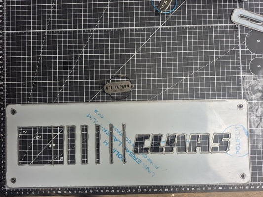 Claas Stainless Steel Laser-cut Logo Ideal For Toolboxes And Implements. Small